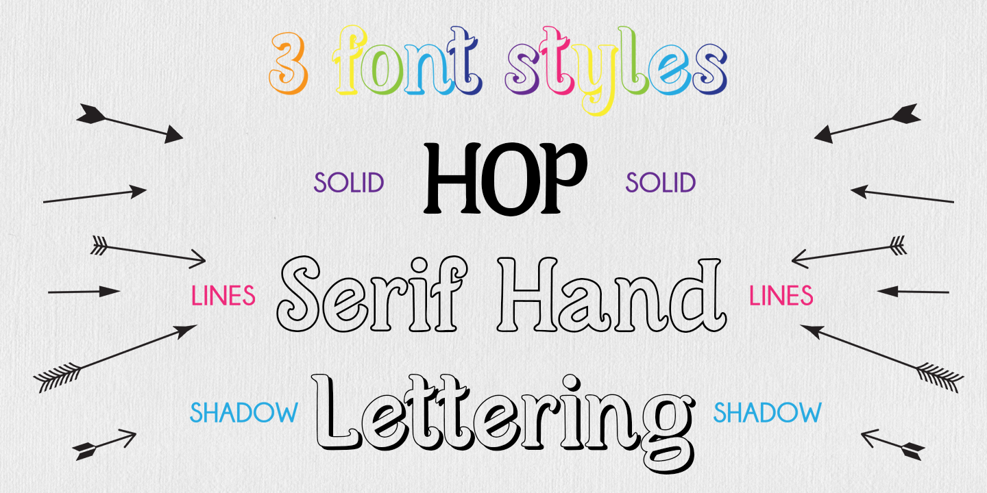 Przykładowa czcionka Hop Serif Hand Lettering #4